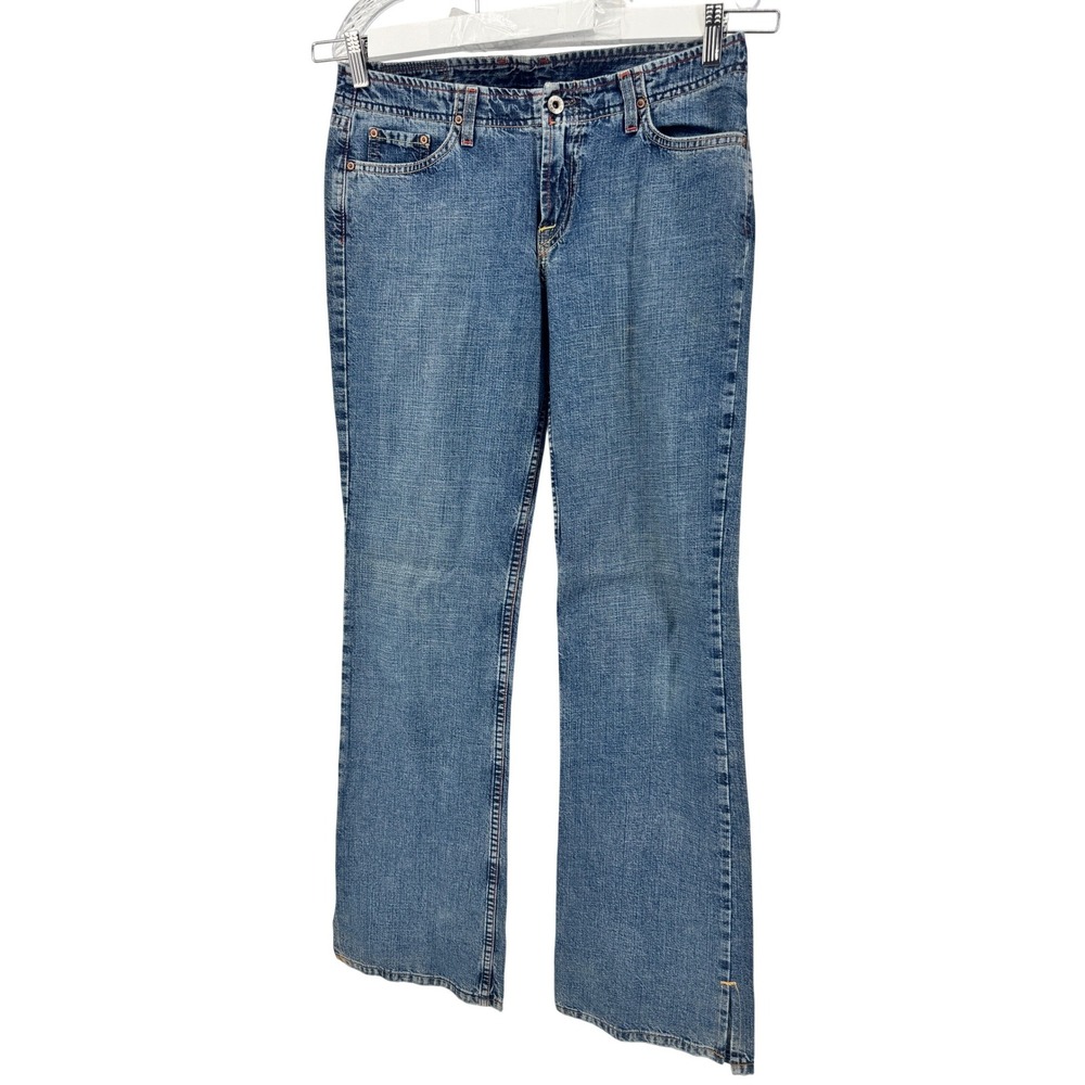 Lucky Brand Bootcut Jean Women 6/28 Grand Blue Side Slit Made in USA‎ Vtg Y2K